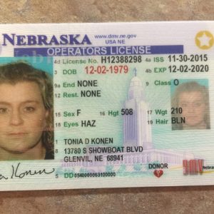 Buy Nebraska Driver’s License and ID Card online